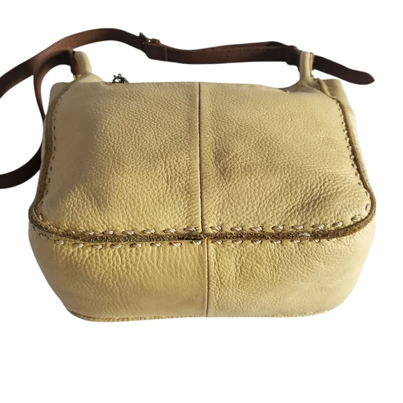 THE SAK Los Feliz Buttercup Pebbled Leather Crossbody|Shoulder Tote| Bag Purse - Picture 9 of 16